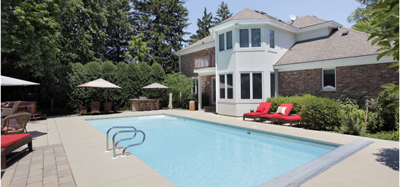 This image shows a resurfaced pool deck.